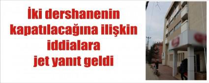 Dershanelerle ilgili jet a��klama