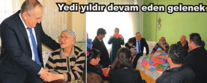 Ba�kan 6 aileyi ziyaret etti
