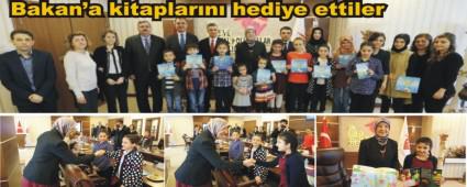 Bolulu minik yazarlar Bakanl�kta