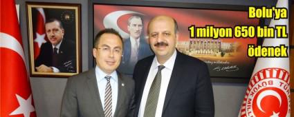 Bolu'ya yine milyonluk �denek