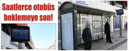 Ak�ll� duraklar hizmete girdi