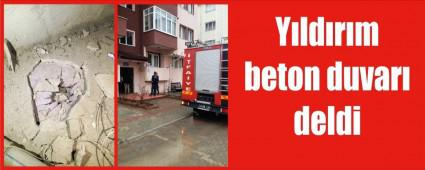 Y�ld�r�m �at�daki betonu deldi