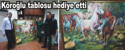 Bolulu ressamdan hediye K�ro�lu tablosu