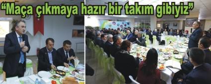 43 mahalle muhtarlar� ile bir araya geldi