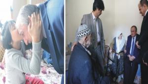 Ba�kan Y�lmaz'dan 7 aileye ziyaret