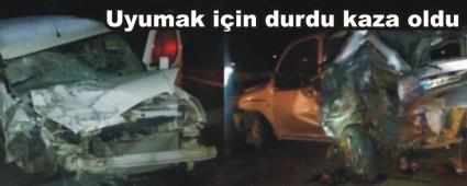 Park halindeki araca arkadan �arpt�