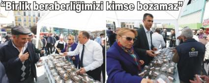 Belediye kandil lokmas� ikram etti