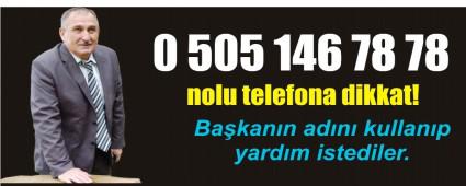 0505 146 78 78 nolu telefona dikkat!