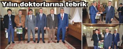 Y�l�n doktorlar�n� makam�nda kabul etti