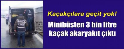 Minib�ste ka�ak yak�t ele ge�irildi