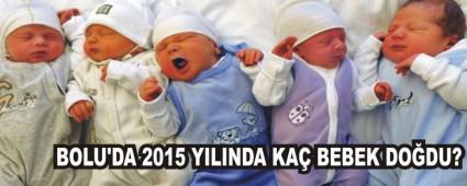 BOLU'DA 2015 YILINDA KA� BEBEK DO�DU?