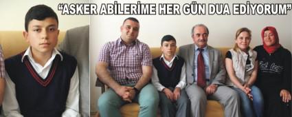 ORTAOKUL ��RENC�S�NDEN ASKERLER� DUYGULANDIRAN MEKTUP