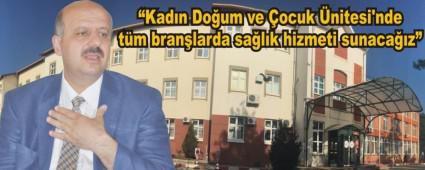 Erco�kun, �Sa�l�kta marka ve model �ehir olmak i�in �al���yoruz� dedi ve ekledi: