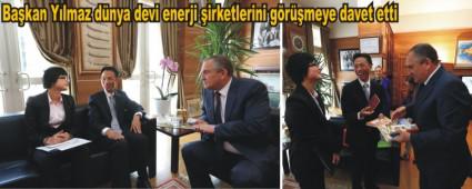 �in B�y�kel�isi Yu Hongyang'dan Ba�kan Y�lmaz'a ziyaret