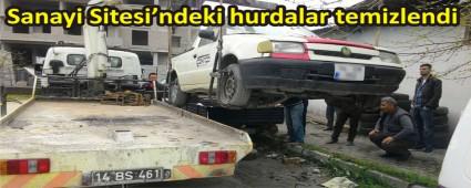 Hurda ara�lar tasfiye edildi