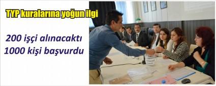200 ki�ilik kadroya 1000 ki�i ba�vurdu