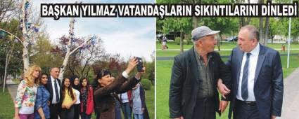 YILMAZ, VATANDA�LARLA BOL BOL SELF�E �EKT�RD�