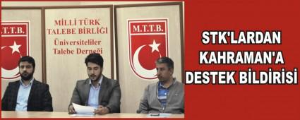 BOLU'DA STK'LARDAN MECL�S BA�KANI KAHRAMAN'A DESTEK B�LD�R�S�