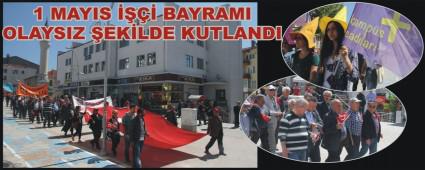 1 MAYIS ���� BAYRAMI BOLU'DA KUTLANDI