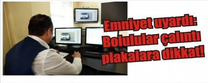 Bolu'da �al�nt� plaka uyar�s�
