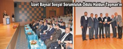 �zzet Baysal Sosyal Sorumluluk �d�l� Haldun Ta�man'�n