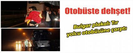 Yolcu otob�s�nde deh�et