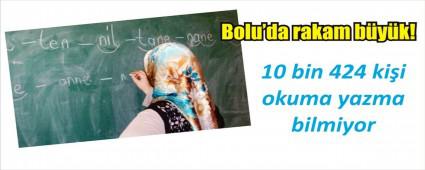 Bolu'da 10 bin 424 ki�i okuma yazma bilmiyor