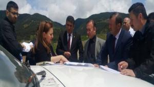 Cezaevi yap�lacak arazide inceleme