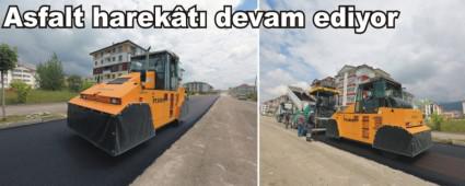 Asfalt harek�t� devam ediyor