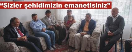Ba�kan Y�lmaz �ehit ailesini ziyaret etti