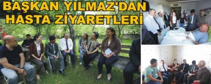 Ba�kan Y�lmaz hasta ziyaretlerini s�rd�r�yor