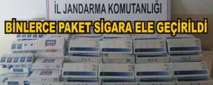 Yolcu otob�s�nde binlerce paket sigara