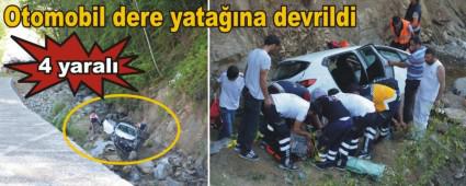 Bolu'da trafik kazas�: 4 yaral�
