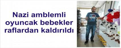Nazi amblemli oyuncak bebek kald�r�ld�