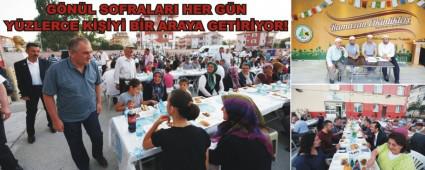 ��k�nlar Mahallesi'nde bin 100 ki�ilik dev iftar