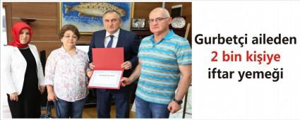 �svi�re'den gelerek 2 bin ki�iye iftar verdiler