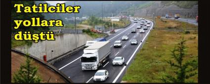 Tatilciler yollara d��t�