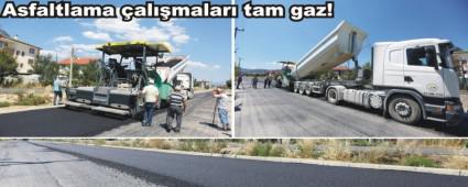 Asfaltlama �al��malar� tam gaz!
