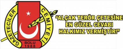 �AL�AK TER�R �ETES�NE EN G�ZEL CEVABI HALKIMIZ VERM��T�R!�
