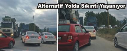 Bolu'da Alternatif Yolda S�k�nt� Ya�an�yor