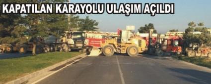 Darbe giri�imi sonras�nda kapat�lan karayolu ula��m a��ld�