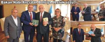 Bakan Nabi Avc�'dan Bolu'ya destek s�z�