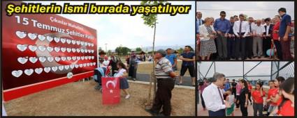 15 TEMMUZ �EH�TLER PARKI A�ILDI