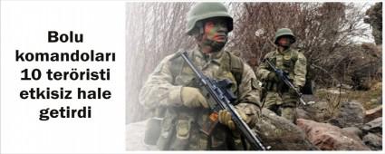 Bolu Komandolar� PKK'l�lara ge�it vermiyor
