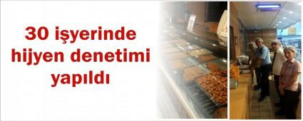 Bolu'da 30 i�letmeye hijyen denetimi