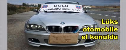 L�ks otomobil Jandarmaya tak�ld�