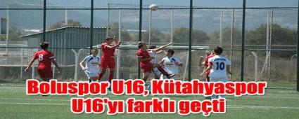 Boluspor U16, K�tahyaspor U16'y� farkl� ge�ti: 4-0