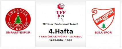 �mraniye-Bolu ma�� 17 Eyl�l'de