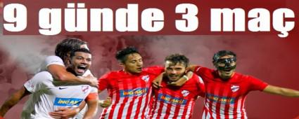 Boluspor 9 g�nde 3 ma� yapacak