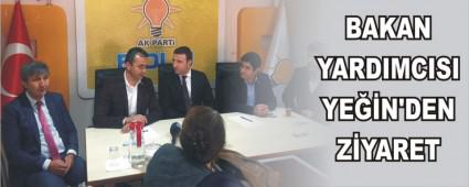 BAKAN YARDIMCISI YE��N'DEN Z�YARET